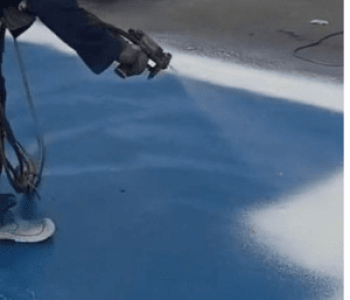 PU foam spray insulation for roofs in Pakistan providing 2-in-1 thermal protection and minor waterproofing